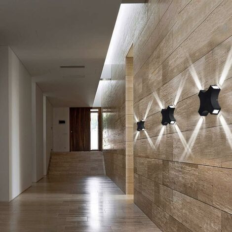 Lampada a muro LED minimalismo Luce calda 3000K metallo Dentro