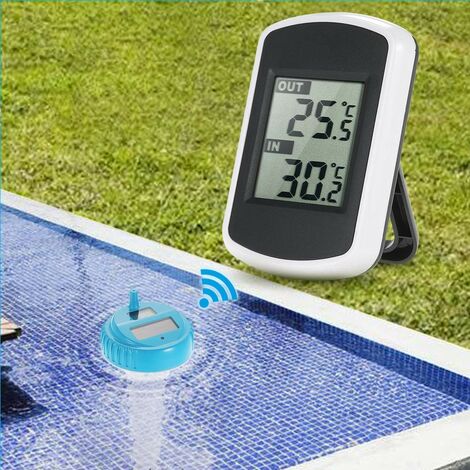 Termometro digitale per piscina ad energia solare per il monitoraggio della  temperatura dell'acqua in piscina