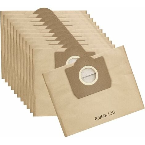Sacchetto sottovuoto Karcher 6.959-130.0 filtro sacchetto di carta per WD 3  MV 3 pacco 12