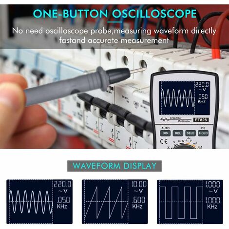VEVOR VEVOR Multimetro Oscilloscopio Digitale Frequenza di