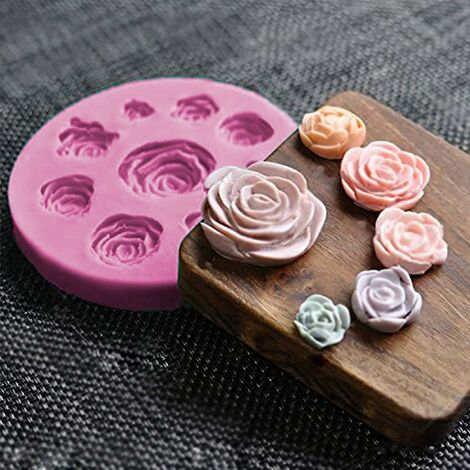 Stampo per candele a forma di rosa di grandi dimensioni idea regalo di san  valentino fiore rosa palla stampo in Silicone decorazioni per la casa