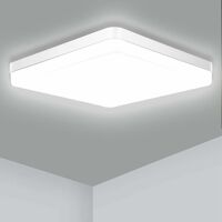 Plafoniera LED Quadrata 48W 600x600 mm Bianco Naturale 4000K - 4500K