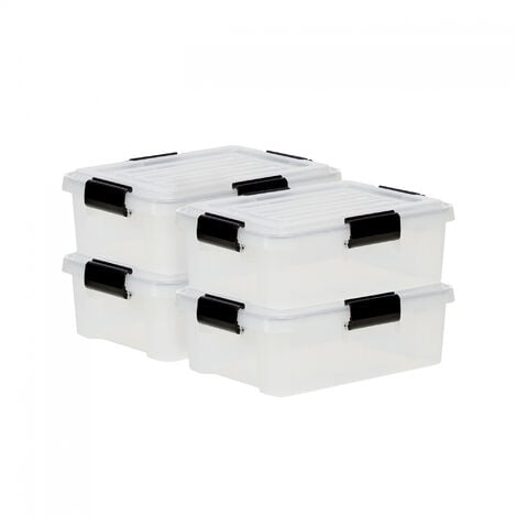 6 x Aufbewahrungsbox, faltbare Ordnungsbox mit Deckel, 25 Liter je  Stoffbox, HBT 20,5 x 34