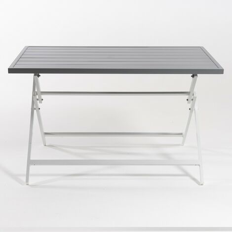 Mesa de Aluminio para exterior plegable 120 cm Antracita