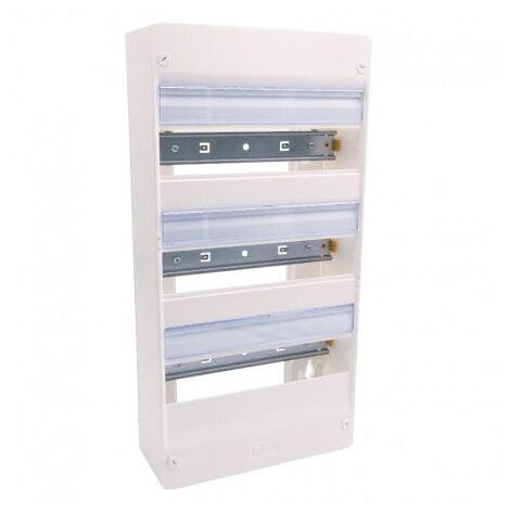 Coffret Drivia 13 modules 3 rangées IP30 IK05 - Blanc RAL9003 -401213