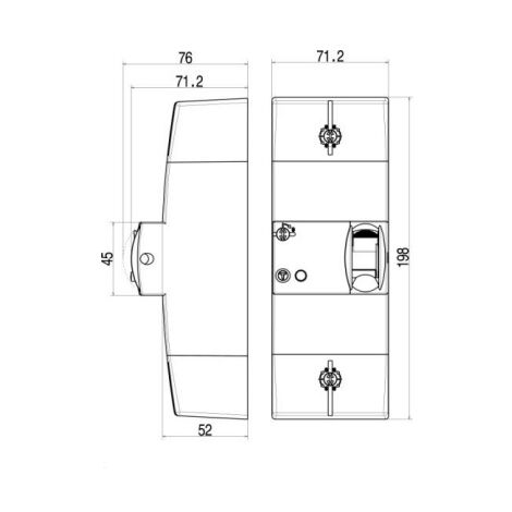 Disjoncteur de branchement différentiel - Sélectif - 2P - 45A | Leroy