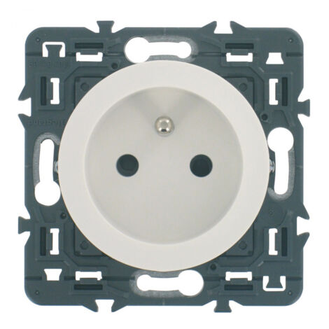 Prise de courant avec Terre Céliane Surface Blanc - 099703