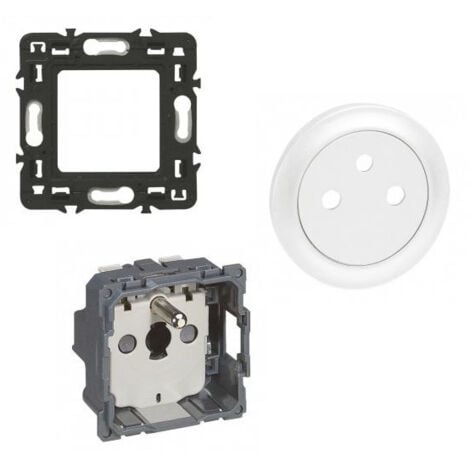 Prise de courant avec Terre Céliane Surface Blanc - 099703