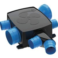 Atlantic – VMC simple flux hygroréglable basse consommation extra-plate 160mm – 6 sanitaires – Installation facile – Piquages Twist & Go