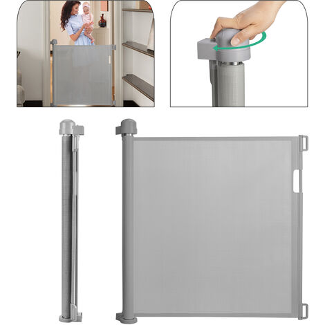 Barrière De Sécurité Rétractable Pour Enfants Et Chiens - Sans Perçage, Dimensions 130x78 Cm Ou 110x78 Cm - Pour Portes, Couloirs, Escaliers