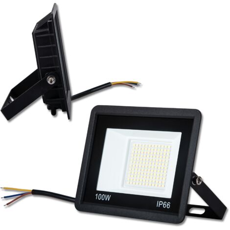 Froadp 5x100W Projecteur à LED pour Extérieur Super Lumineux 7000LM IP66 Projecteur avec Étrier réglable, 120° Angle de Faisceau (Blanc Froid, 6000-6500K)
