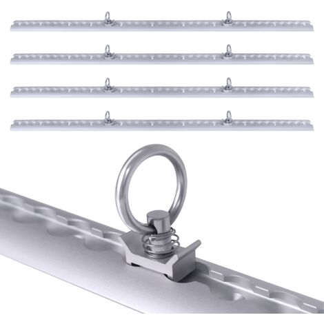 NTG Kit Rail Airlin 4x2m + Raccords - Aluminium Anodisé Pour Camion, Fourgon, Camping-car