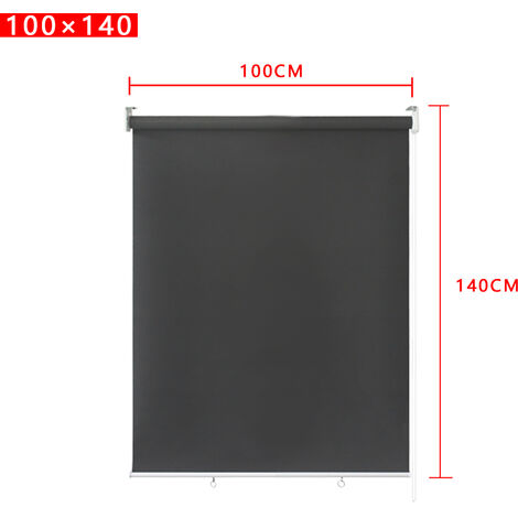 Froadp Stores Enrouleurs Extérieur à Opaque différentes Tailles et Couleurs - 100x140cm - Anthracite