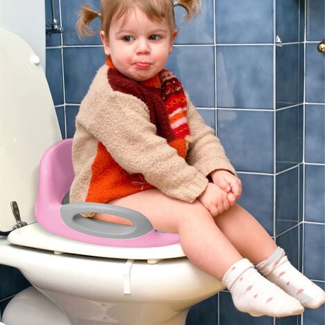 Froadp Réducteur de Toilette Rehausseur WC Siège pour Enfants avec  Protection Anti-éclaboussures et Coussin de