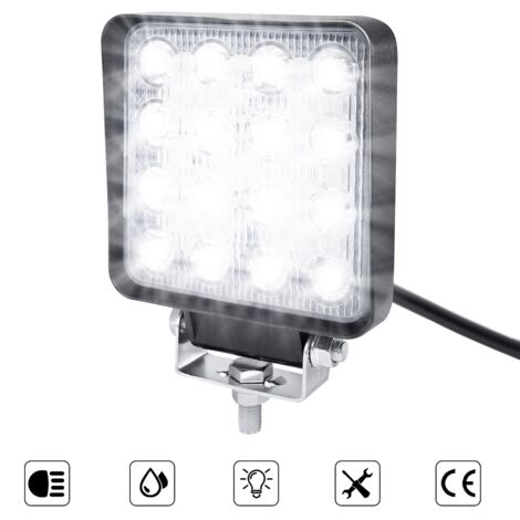 Projecteur Chantier Led 2x30 Watt 2 X 2400 Lumen Ip65, Trépied