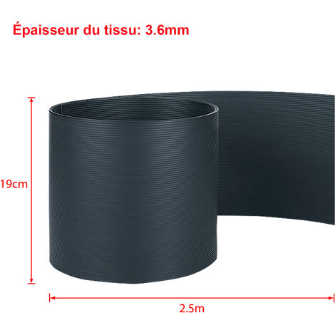 Bandes Brise-vue PVC Rigide Pour Clôture Double Fil - 2,525 M X 19 Cm, 900 G/m2 - Protection Vent Et Vis-à-vis - 4