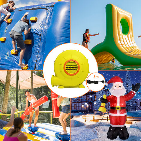 Gonfleur Électrique 750w Avec Poignée Et Piquets De Sol Cordon 4m Et Couvercle En Maille