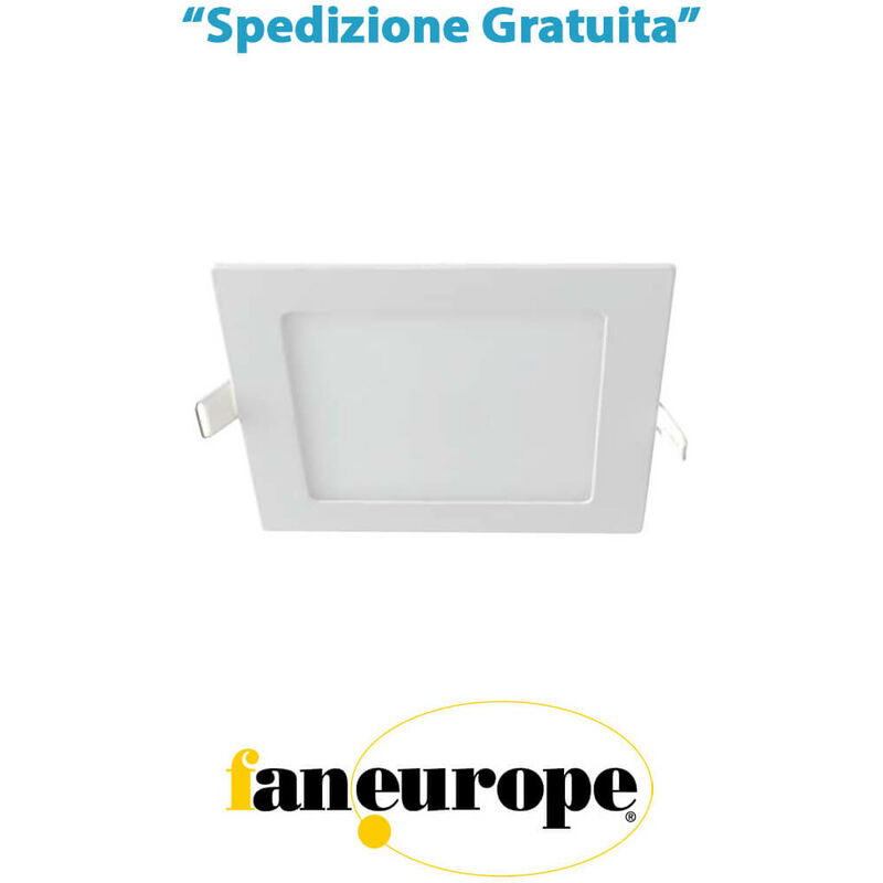 Faretti slim 18W 230V 6000K da incasso rotondi di colore bianco