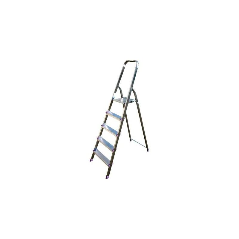 SCALA TELESCOPICA ACCIAIO 4+4 ALTEZZA MASSIMA 3,40 m D.LGS 81/08 PORTATA  100 kg