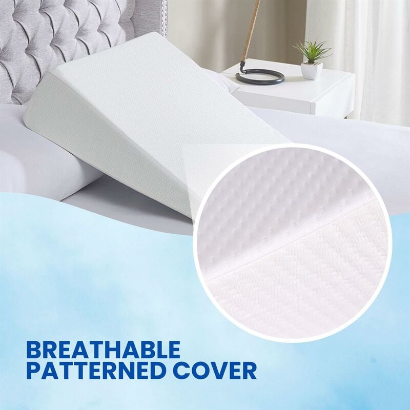 Sleep Yoga 27-in x 25-in Foam Square Bed Wedge Pillow in the Orthopedic  Pillows & Cushions department at