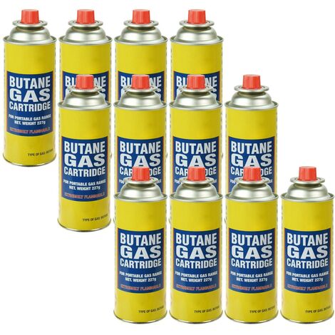 12 x Butane Gas Can Canisters Bottles Camping For Stove Cooker Heater ...