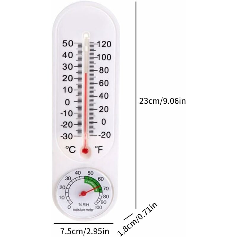 Thermo-hygromètre Thermomètre Hygromètre Numérique LCD Intérieur Extérieur  Hygro-thermomètre Thermostat Humidité Mesure De Température 1.5m Min/Max  Fil De Capteur Pour La Hôtel Chambre Hôpital 