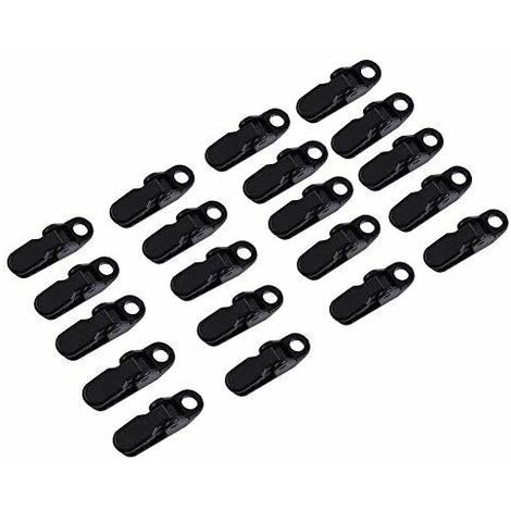 Pinces pour toiles à voile / clips à voile - 15x pièces - plastique - Pinces  à bâche