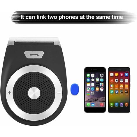 Haut-parleur de voiture, haut-parleur mains libres Bluetooth sans fil  intelligent avec clip de visière