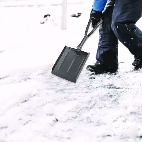 Pelle à neige extensible 75cm-100cm avec poignée en forme de d'outil de  déneigement manche