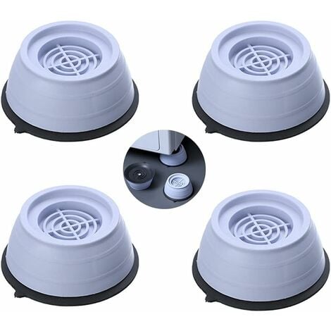 Amortisseurs lave linge,4 pièces Patins Anti Vibration Tampon, Universel  Pieds Stabilisateur Piédestal pour Machine à