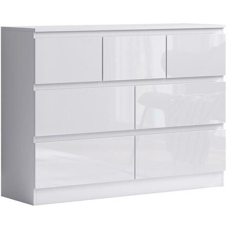 Maldon Modern Merchant Chest - White Gloss