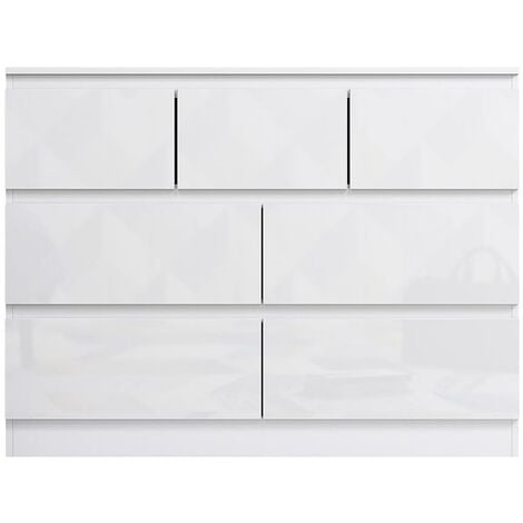 Maldon Modern Merchant Chest - White Gloss