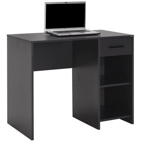 Black desk deals with drawers walmart