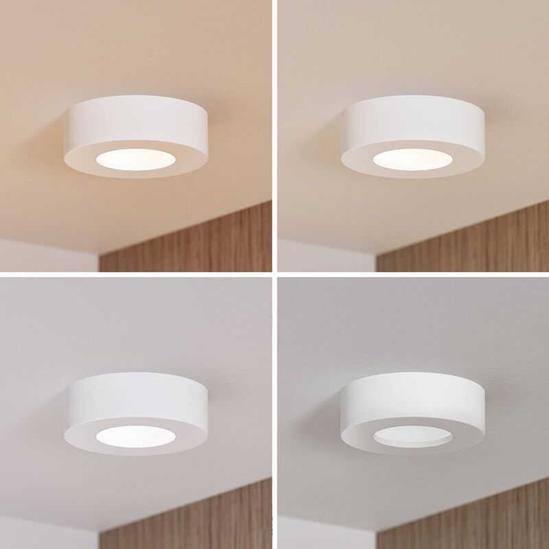 B.K.Licht Plafoniera LED, lampada da soffitto o parete per bagno, luce  bianca naturale 4000K, LED integrati 12W, 1200Lm, Ø29cm, resistente agli