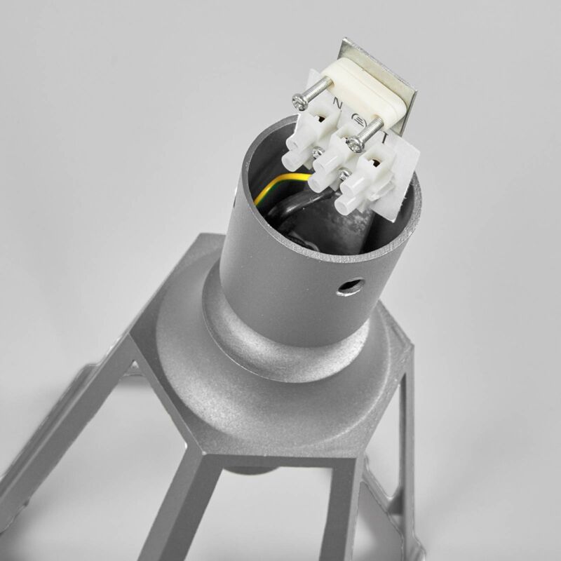 Lampione Da Esterno 'Edana' Lindby - Nero, Alluminio, IP44, Altezza 211cm - Foto 8