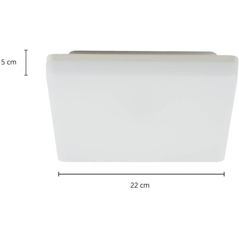 Plafoniera Quadrata Da Esterno Led 30w Bianca 22 cm IP65