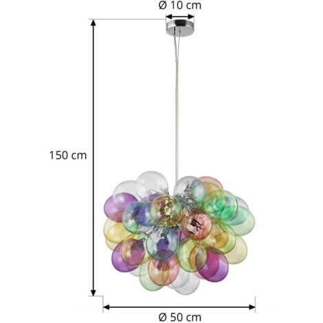 Lucande 'Diborah' in Multicolore da Vetro