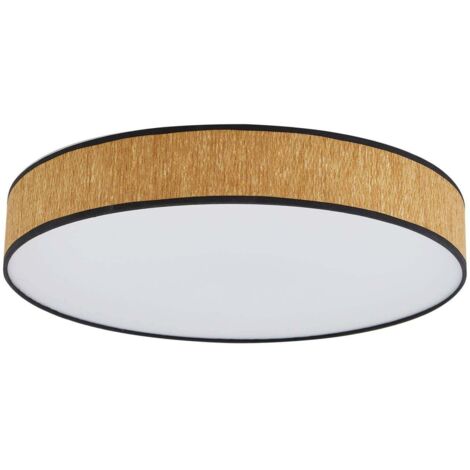 Lampada da terra Art Déco in legno e tessuto, anni '40