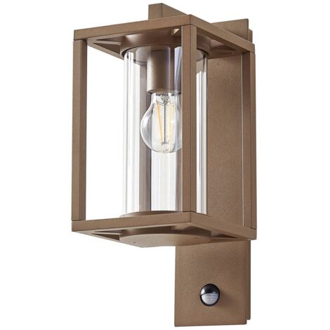 Lucande Applique colore Marrone, in Alluminio ad es. Soggiorno & Sala da pranzo lampadina inclusa lampada per quadri applique