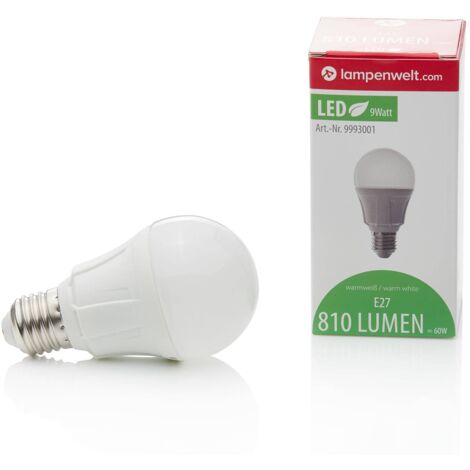 Lindby E27 8,5W 830 LED a lampadina bianco caldo