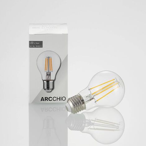 Arcchio Lampadina LED E27 A60 6,5W 2.700K trasparente