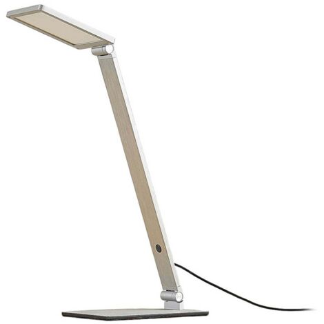 Lampada Da Terra LED Lucande Nicano - Moderna, In Alluminio Grigio, Dimmerabile, 4 Temperature Di Luce (3000K-6000K), 125 Cm, Lampadina Inclusa - 2