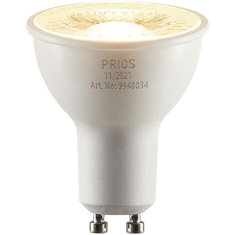 PRIOS LED riflettore GU10 8W 3.000K 60°