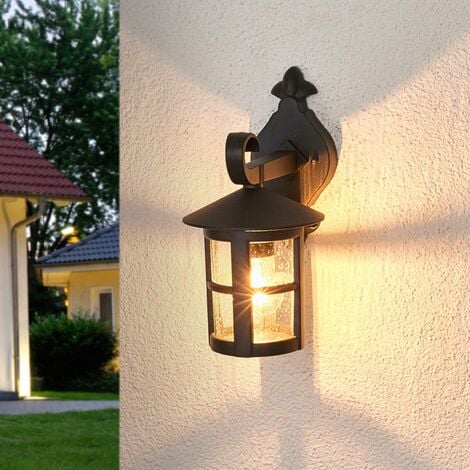 Lanterna luce applique da a parete per da esterno giardino classico grigio 