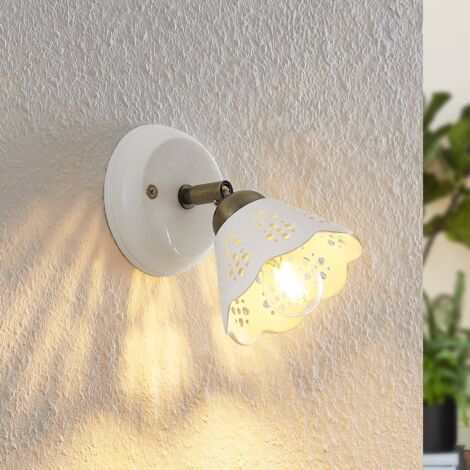 Lindby 'Efgenia' in Bianco da Ceramica