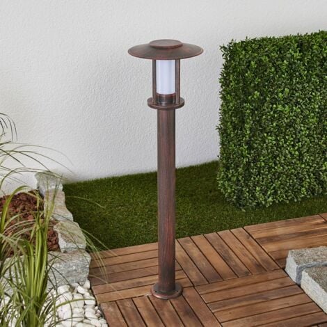 Lindby LED 'Pavlos' in Marrone da Acciaio Inox