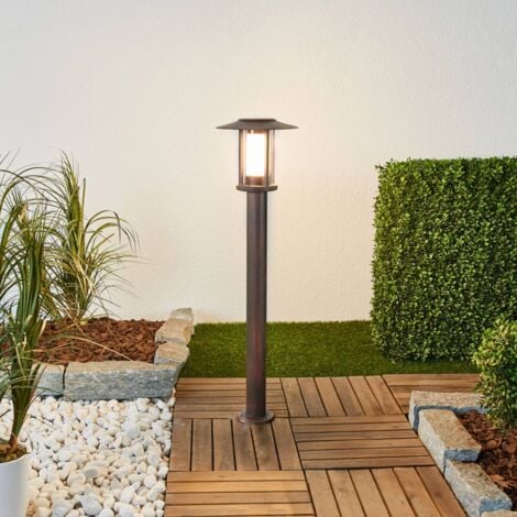 Lindby LED 'Pavlos' in Marrone da Acciaio Inox