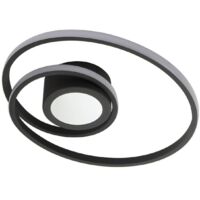 Lindby LED 'Thalina' in Nero da Metallo
