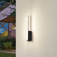 Lucande Applique Da Parete Moderna In Metallo Nero - Dimmerabile Con 2 Portalampade E27, 45,7 Cm, Per Soggiorno E Camera