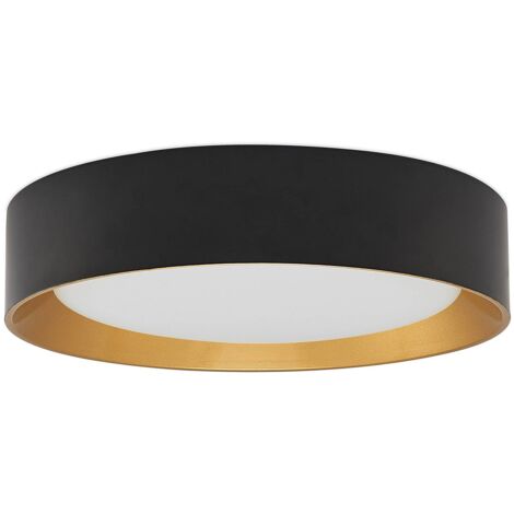 Lindby Lámpara de techo LED 'Kambia' en Negro Aluminio (1/5)